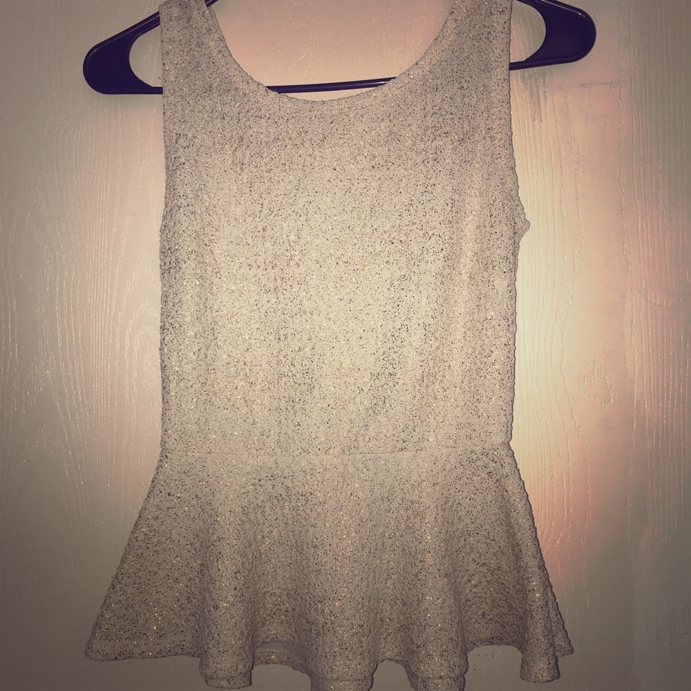 Open back Peplum Top